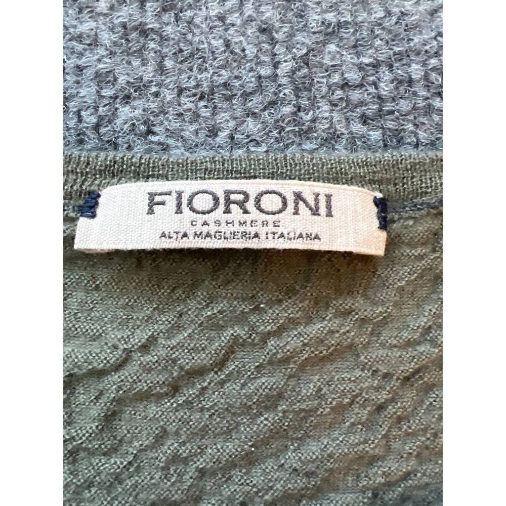 Fioroni Luxury Cashmere Alta Maglieria Italian Womens Beige Sweater Size 52 - Picture 4 of 9